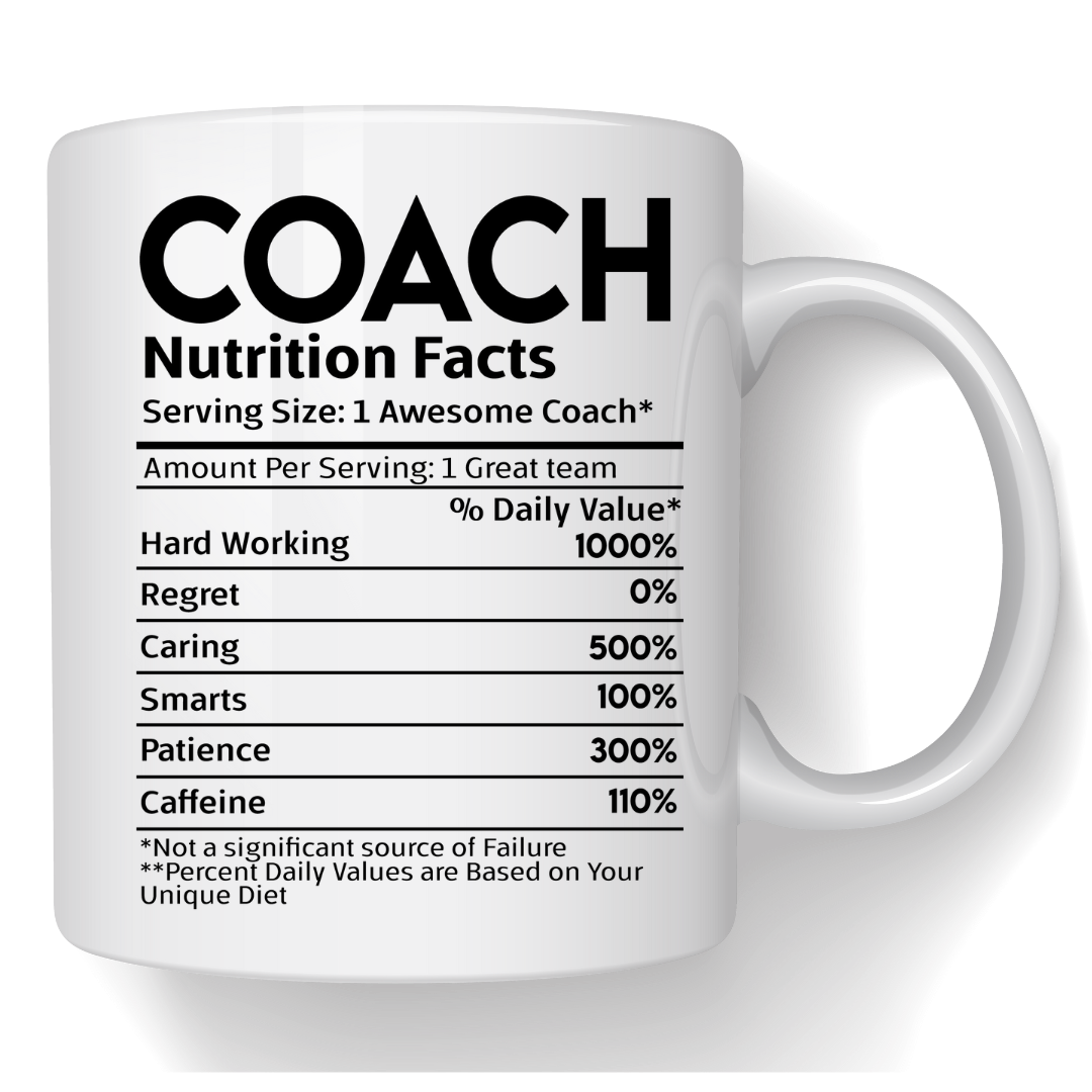 Cană personalizată Valoare nutritionala COACH SFM1007