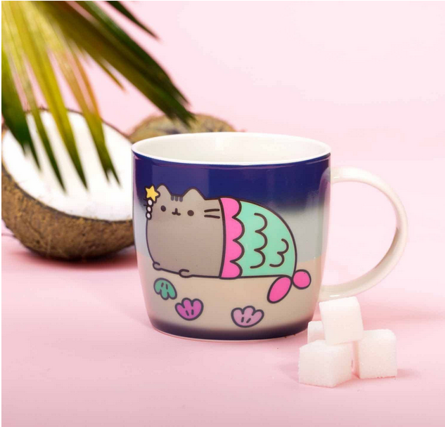 Cana Thermo Pusheen Colour din portelan, 11.5 x 8 x 8.5 cm