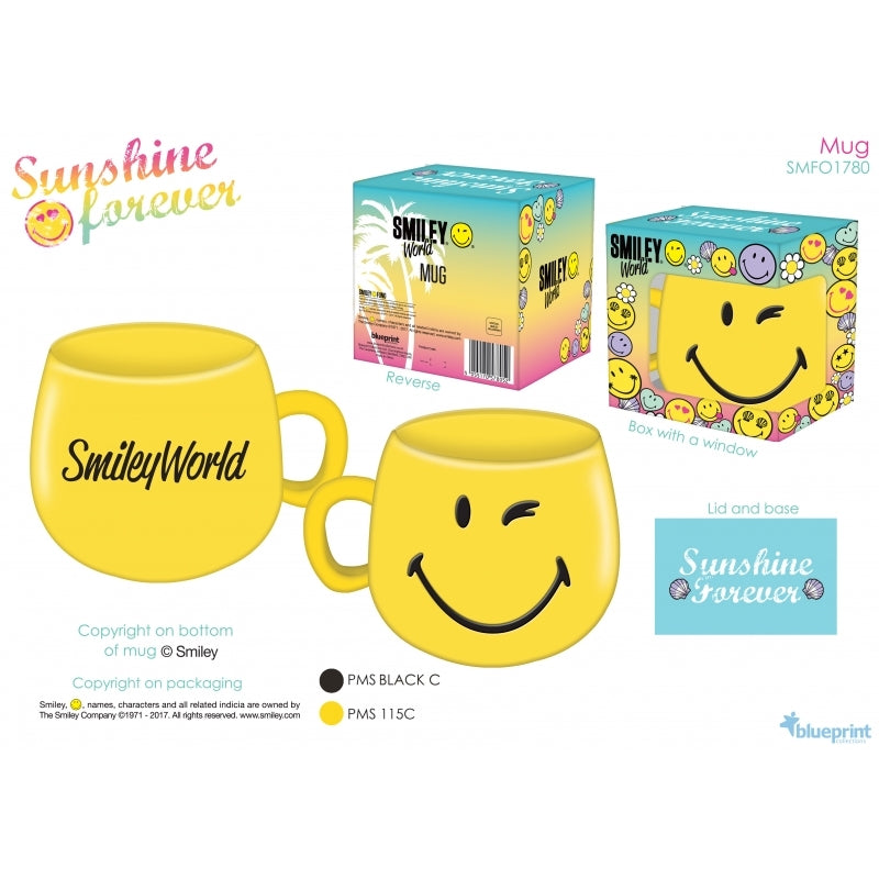 Cana Smiley Forever (breakfast ceramic cup) din portelan