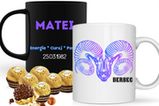Cana zodiac BERBEC personalizata cu text poze sau mesaj CBER121