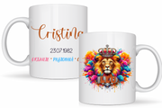 Cana zodiac LEU personalizata cu text poze sau mesaj LEU117