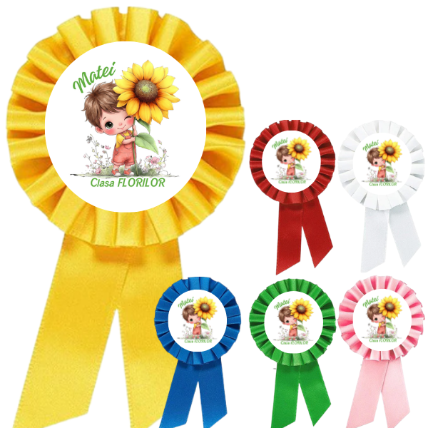 Cocarde Absolvire Personalizate - Clasa Florilor