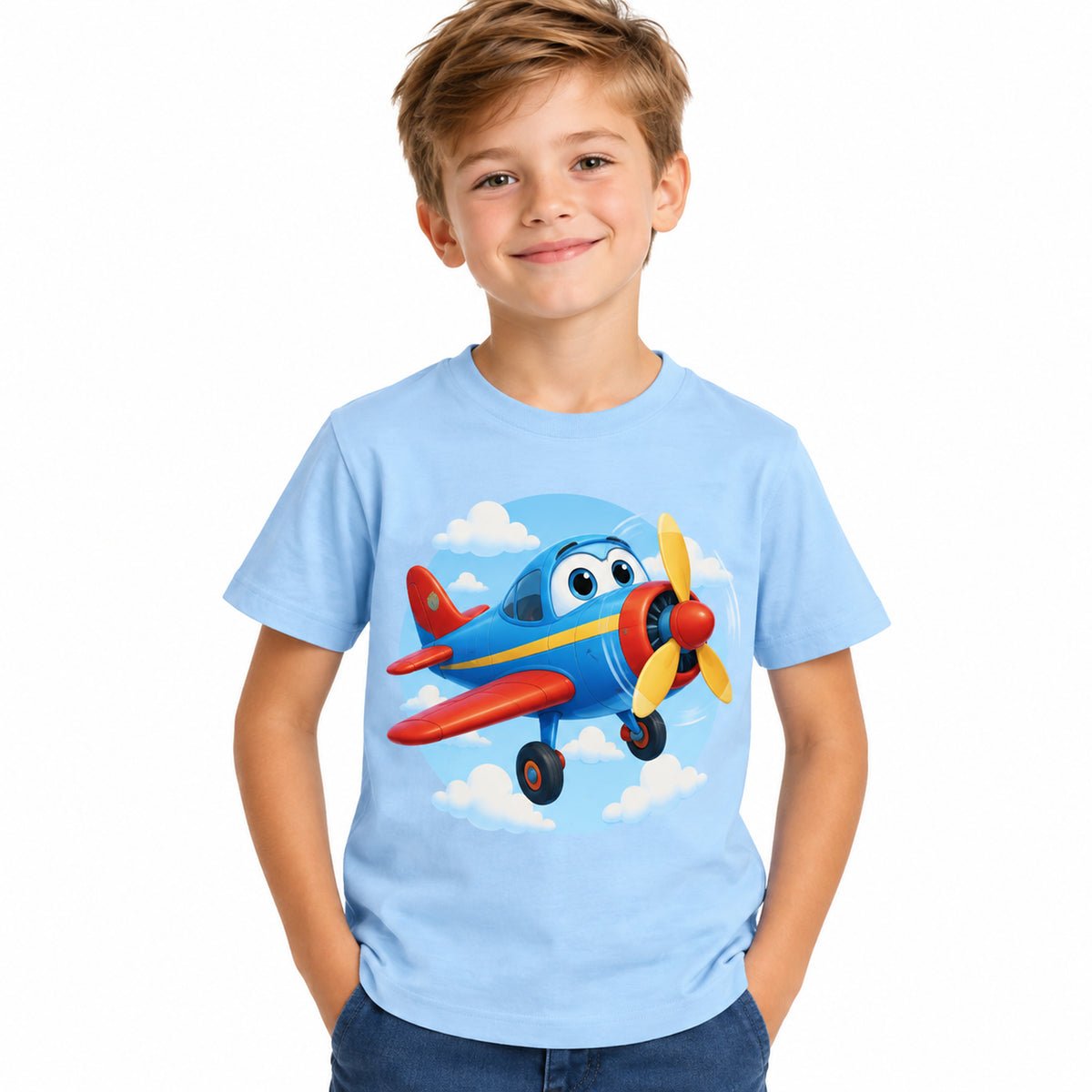 Tricou băieți Avionul Vesel – Zbor de Aventură – imagine 1