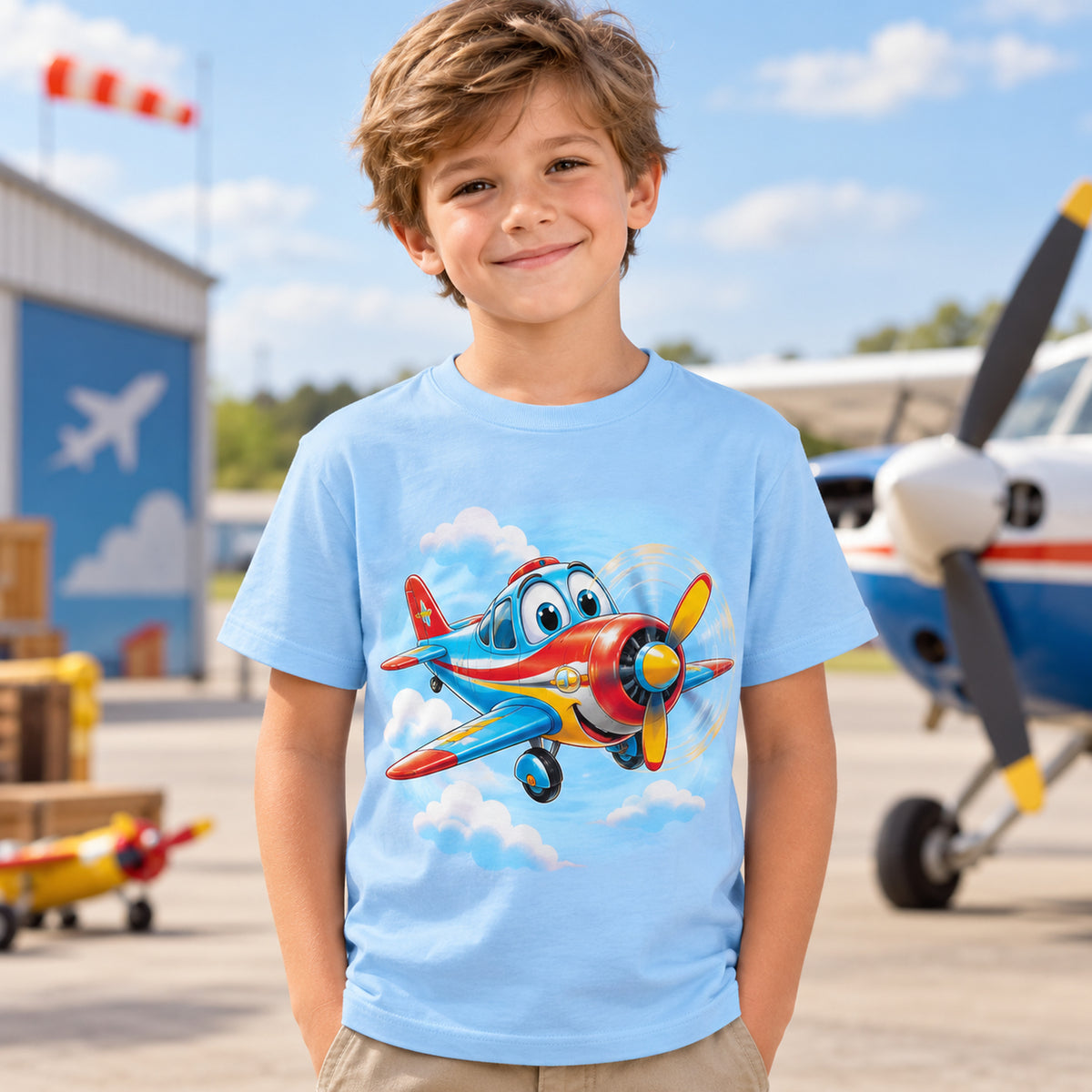 Tricou băieți Avionul Vesel – Zbor de Aventură – imagine 2
