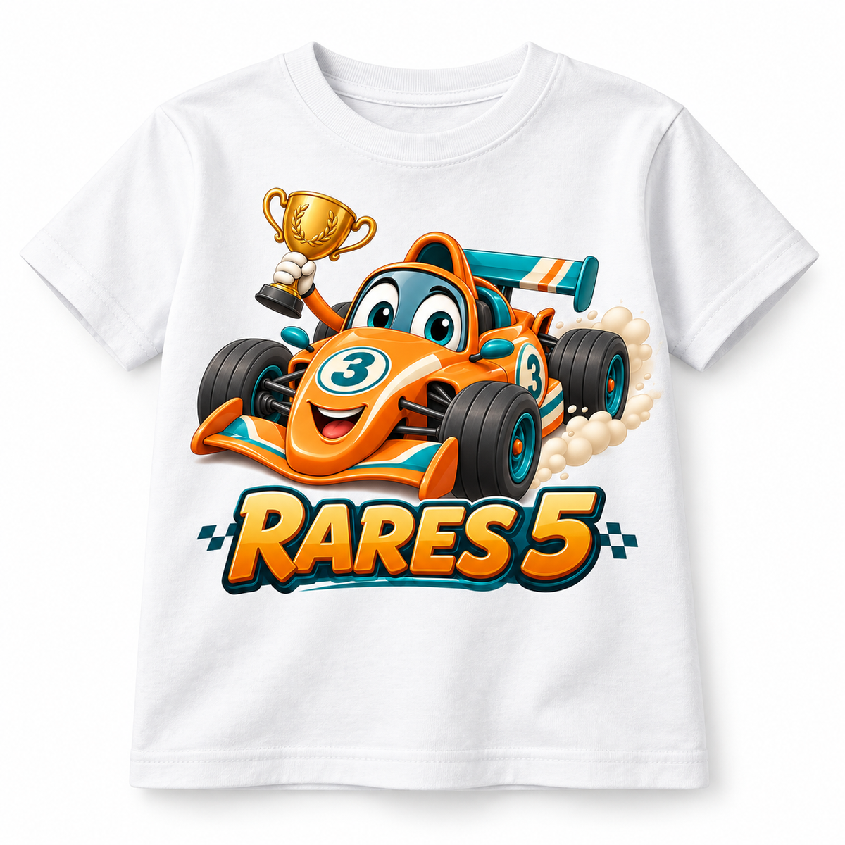 Micul Pilot de Curse – tricou pe fundal alb