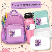 Etichete Școlare cu Nume Tematica Huntrix– Stickere Autoadezive pentru Copii ❤️ E-Cadou.com - e-CADOU