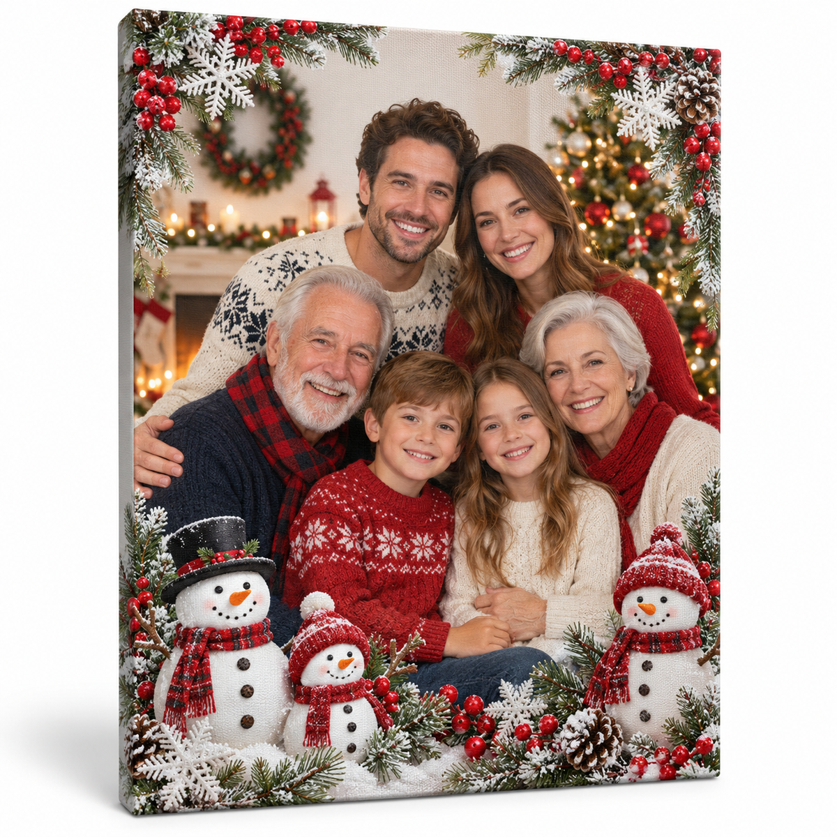Tablou canvas personalizat de Craciun 19 - imagine principala pe fundal alb