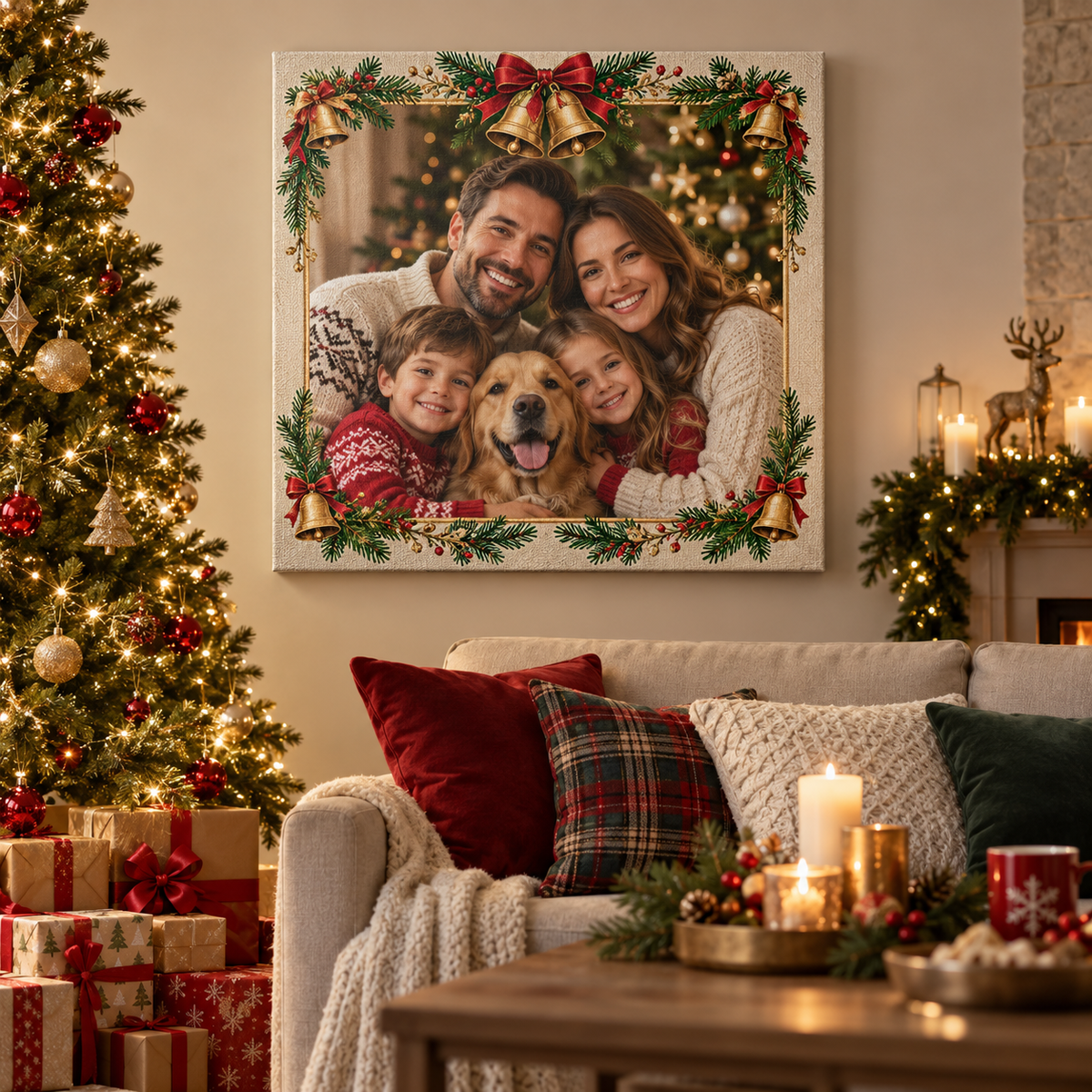 Tablou canvas personalizat de Craciun 10 - decor festiv in camera