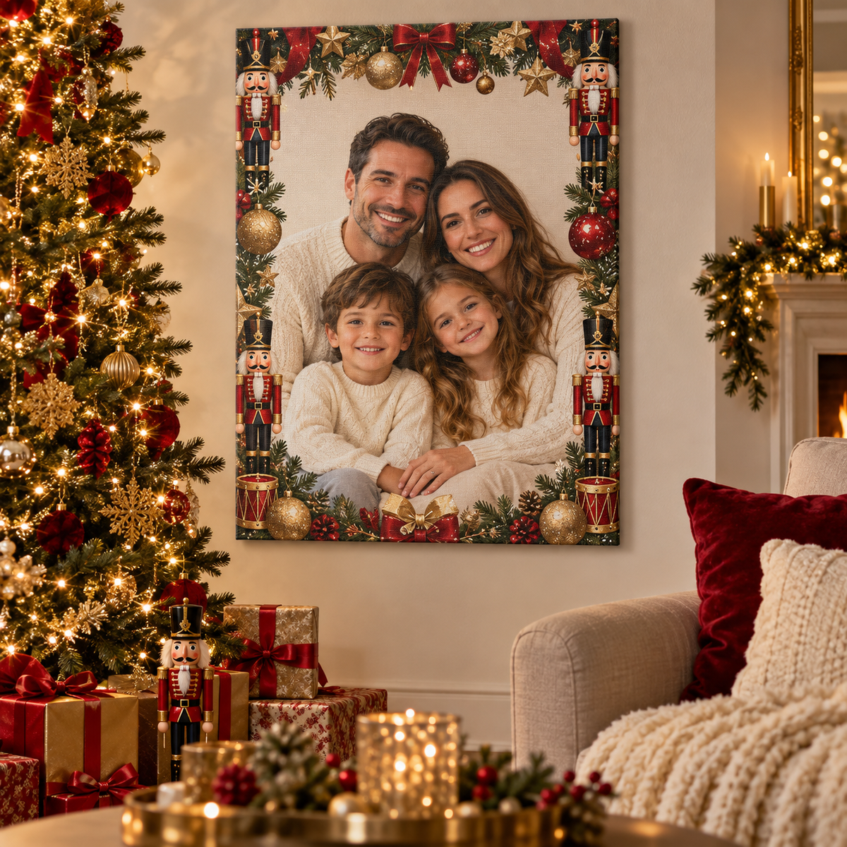 Tablou canvas personalizat de Craciun 12 - decor festiv in camera