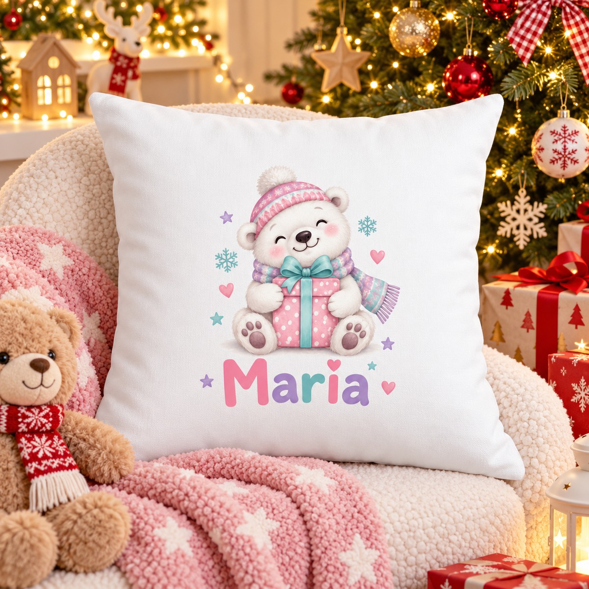Perna decorativa de Craciun pentru copii cu numele Maria - decor festiv