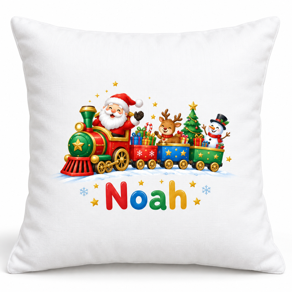 Perna decorativa de Craciun pentru copii cu numele Noah - imagine principala pe fundal alb