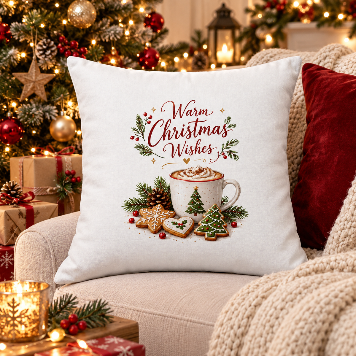 Perna decorativa de Craciun pentru adulti AD14 - decor festiv