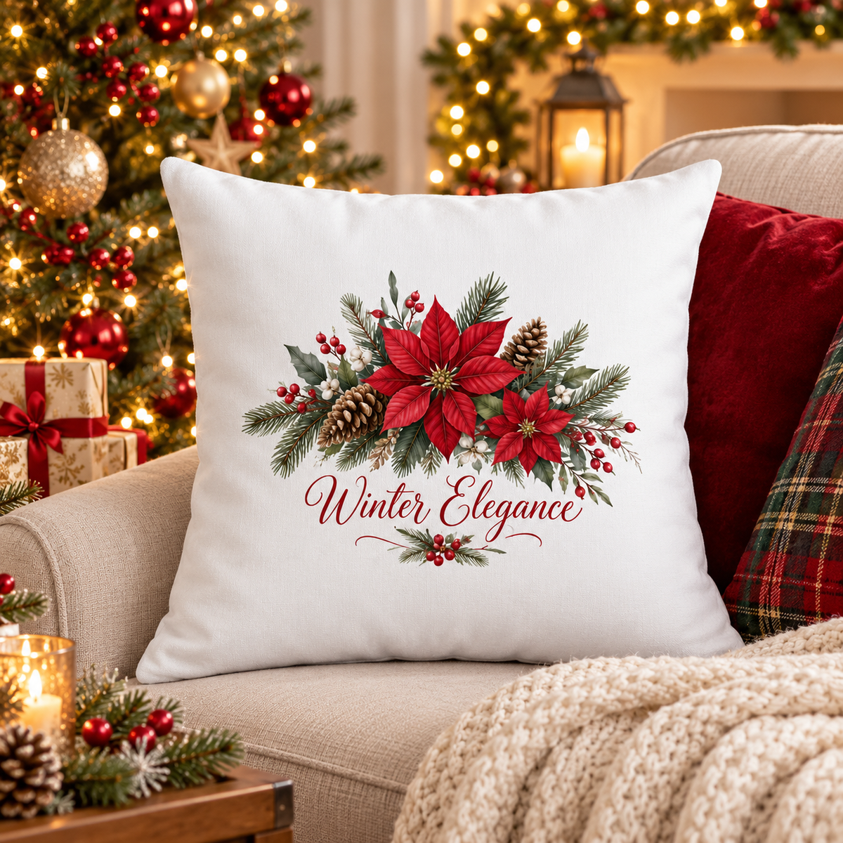 Perna decorativa de Craciun pentru adulti AD13 - decor festiv