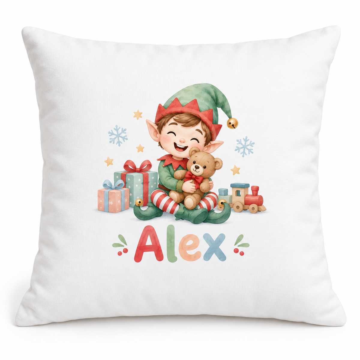 Perna decorativa de Craciun pentru copii cu numele Alex - imagine principala pe fundal alb