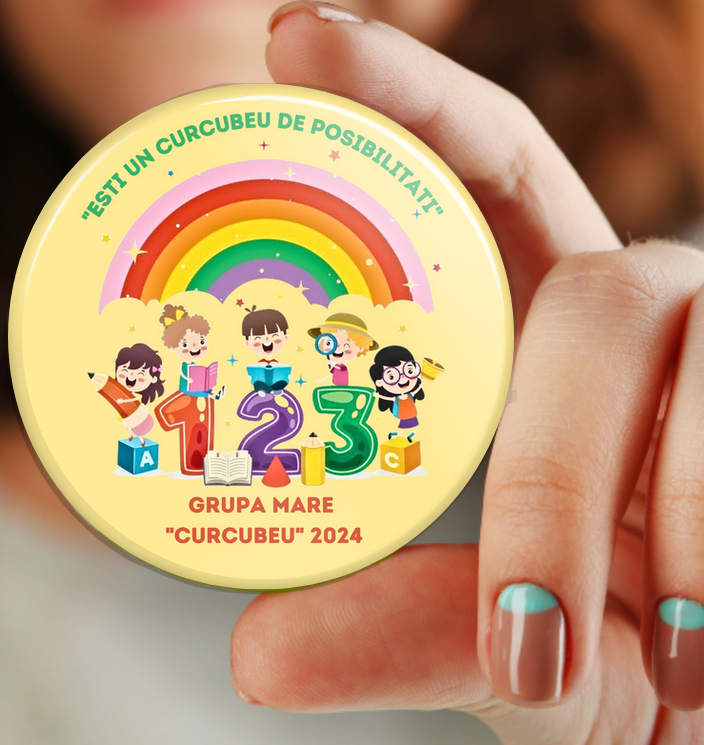 Insigna personalizata pentru elevi sau absolvenți de coala