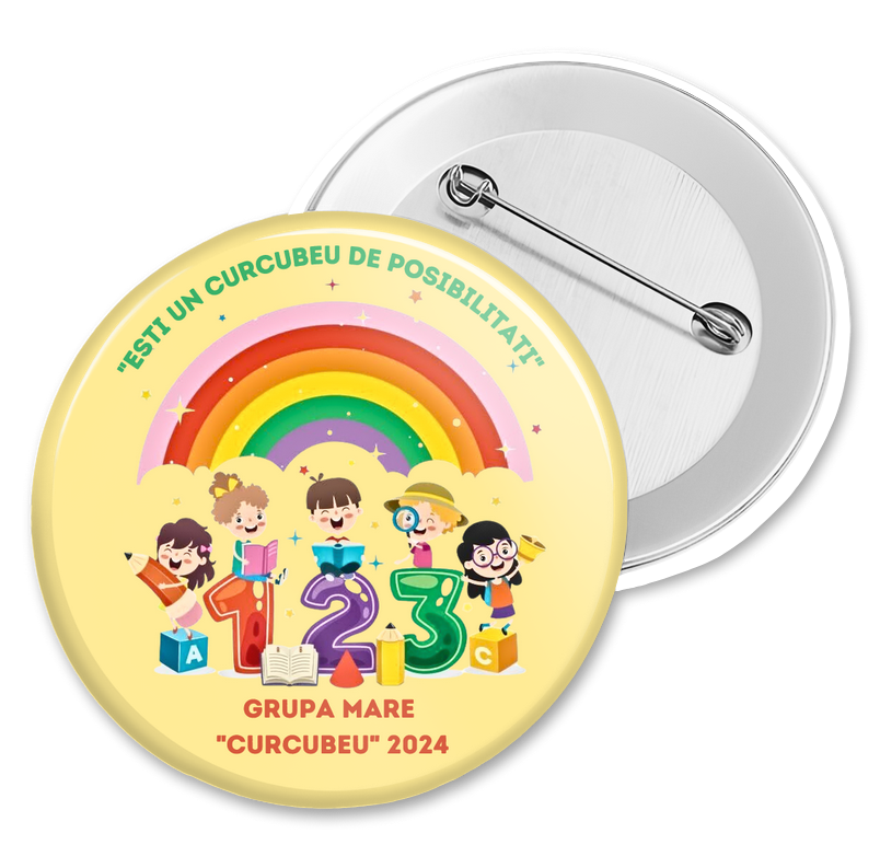 Insigna personalizata pentru elevi sau absolvenți de coala