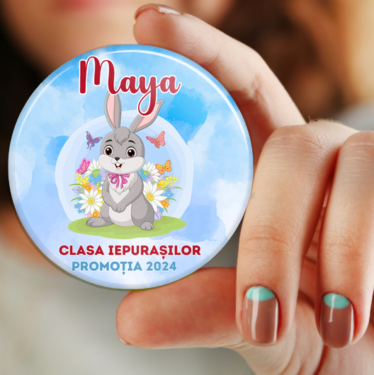 Insigna personalizata pentru elevi sau absolvenți de scoala