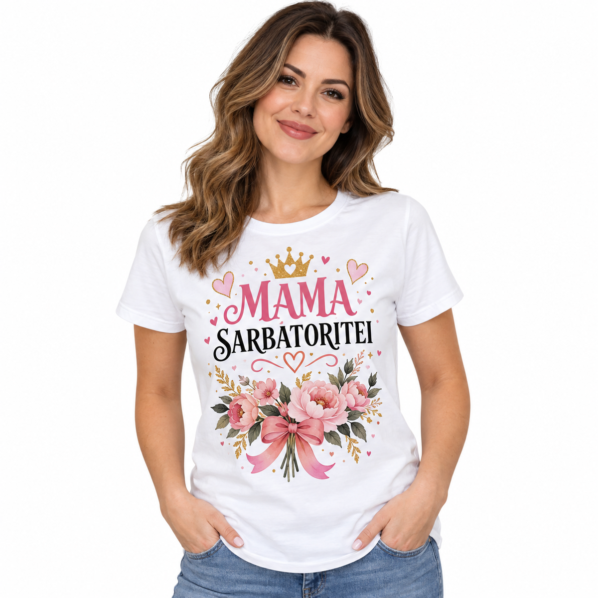 Tricou pentru mamă – Mama Sărbătoritei – imagine 1