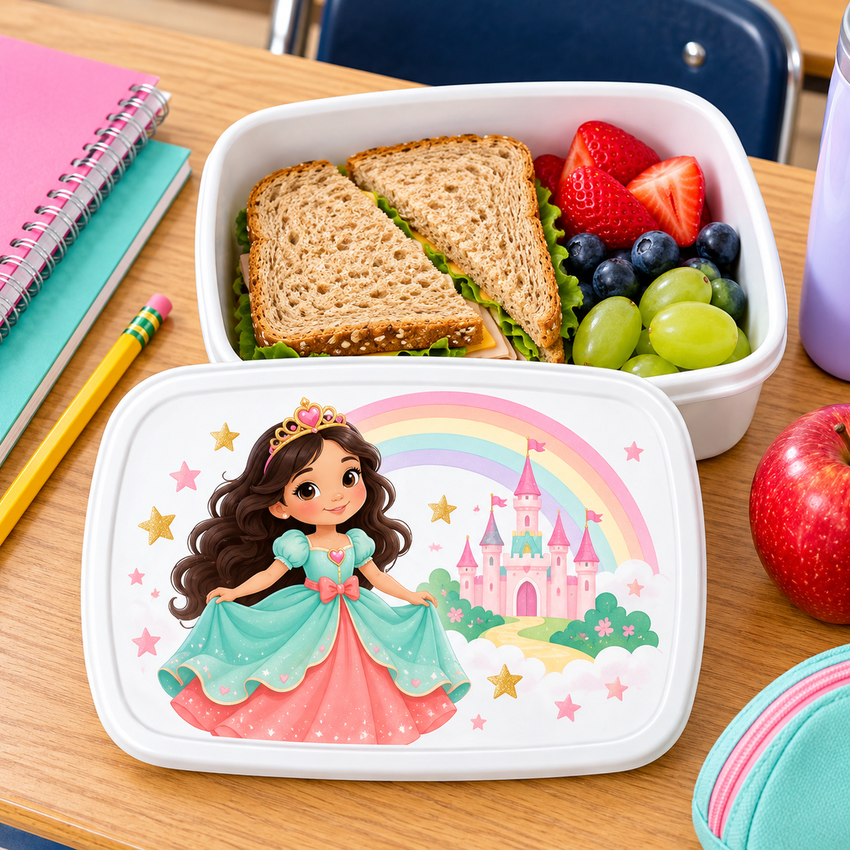 Cutie sandwich pentru copii – Prințesa Curcubeului – imagine 2