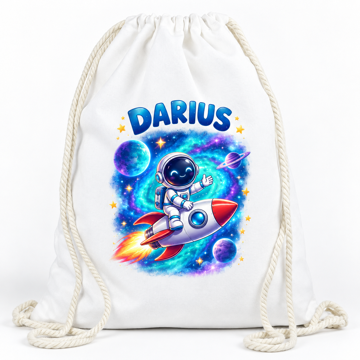 Saculet personalizat astronaut darius - imagine principala