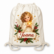 Săculeț personalizat de Crăciun Îngeraș – Ioana – fotografie principal