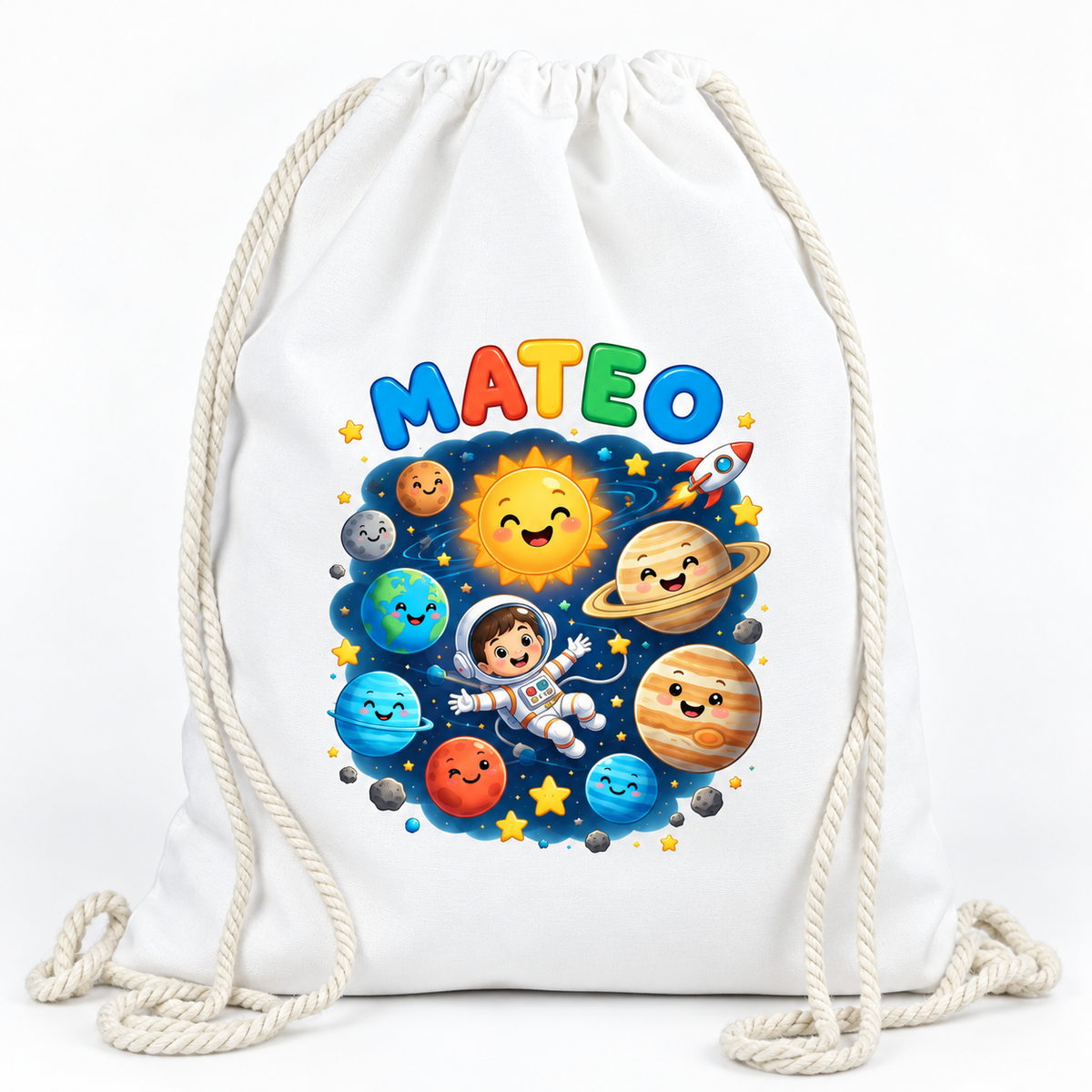 Saculet personalizat planete mateo - imagine principala