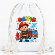 Saculet personalizat pompier david - imagine principala