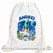 Saculet personalizat racheta andrei - imagine principala