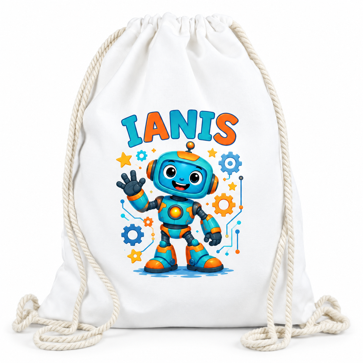 Saculet personalizat robot ianis - imagine principala