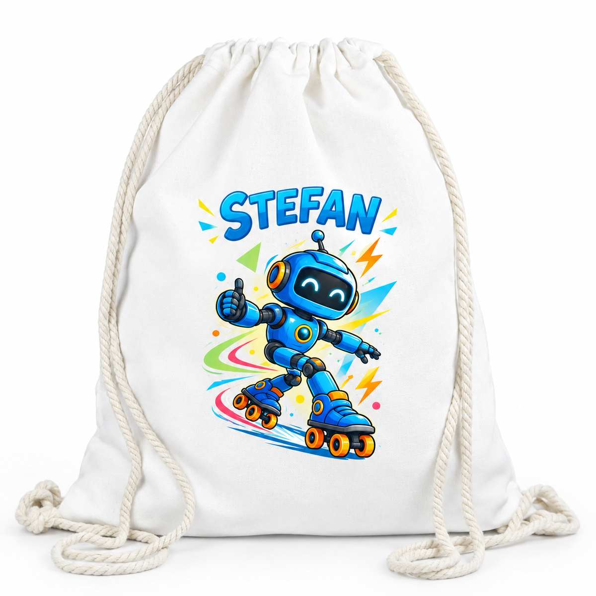 Saculet personalizat robot stefan - imagine principala