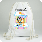 Săculeți Personalizați cu  Bluey pentru Școală și Grădiniță | Cu Nume Copil | e-Cadou