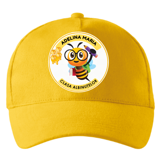 Sapca personalizata cu Albinute pentru scoala sau concursuri  ❤️ E-Cadou.com