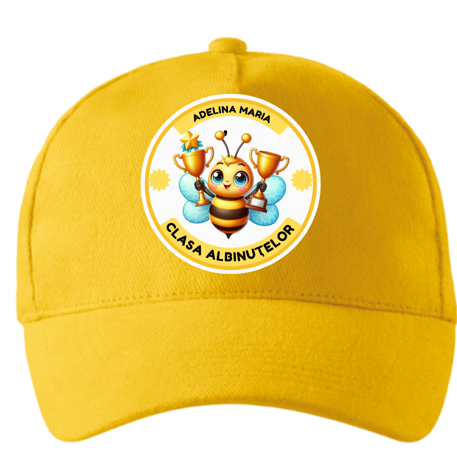 Sapca personalizata cu Albinute pentru scoala sau concursuri  ❤️ E-Cadou.com - e-CADOU