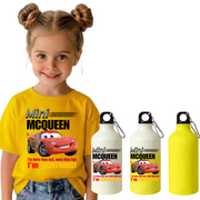Set Back to School Tricou + Bidon de apa termosensibil la rece pentru copilul tău  McQueen- Copie