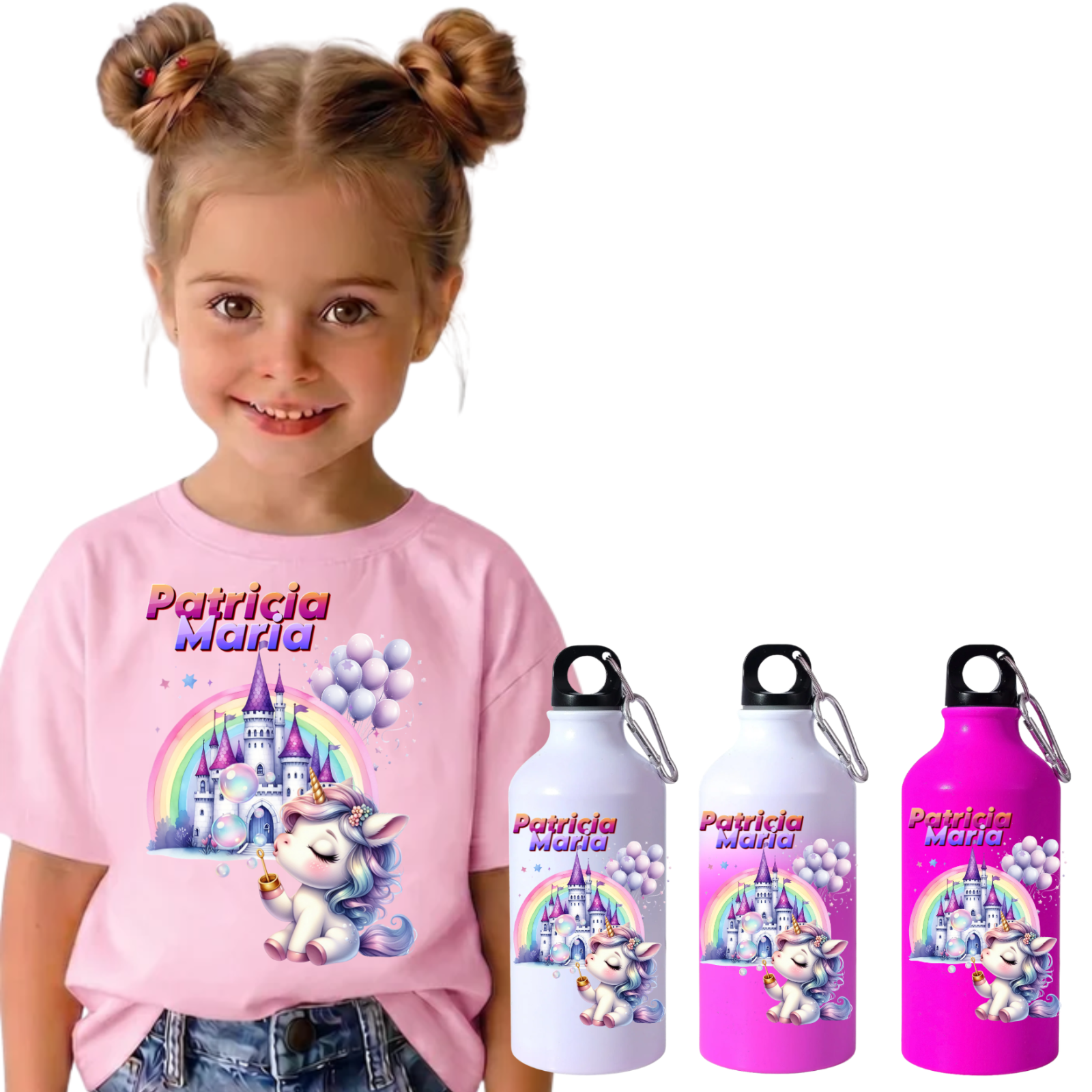 Set Back to School Tricou + Bidon de apa termosensibil la rece pentru copilul tău Little Pony