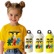 Set Back to School Tricou + Bidon de apa termosensibil la rece pentru copilul tău