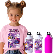 Set Back to School Tricou + Bidon de apa termosensibil la rece pentru copilul tău  Kpop