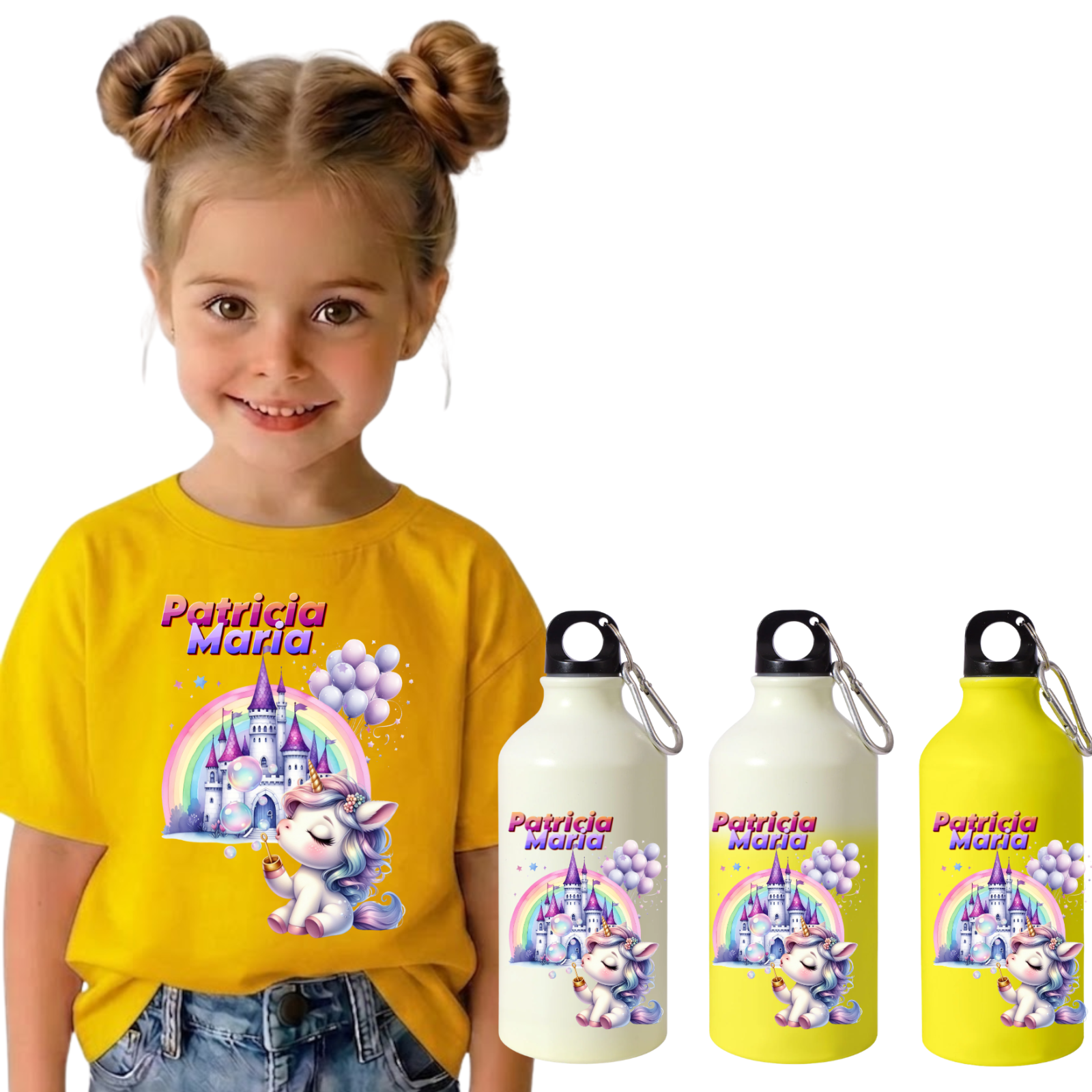 Set Back to School Tricou + Bidon de apa termosensibil la rece pentru copilul tău Little Pony