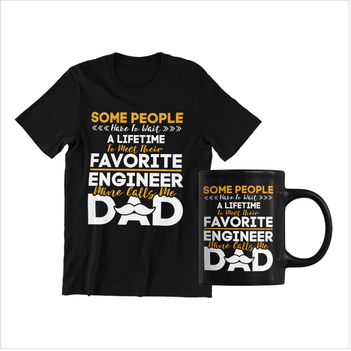 Set cadou personalizat pentru ingineri 330ml Inginer3005 cu tricou si cana