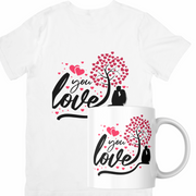 Set cana si tricou personalizate pentru ziua indragostitilor Valentines Day SVD3006