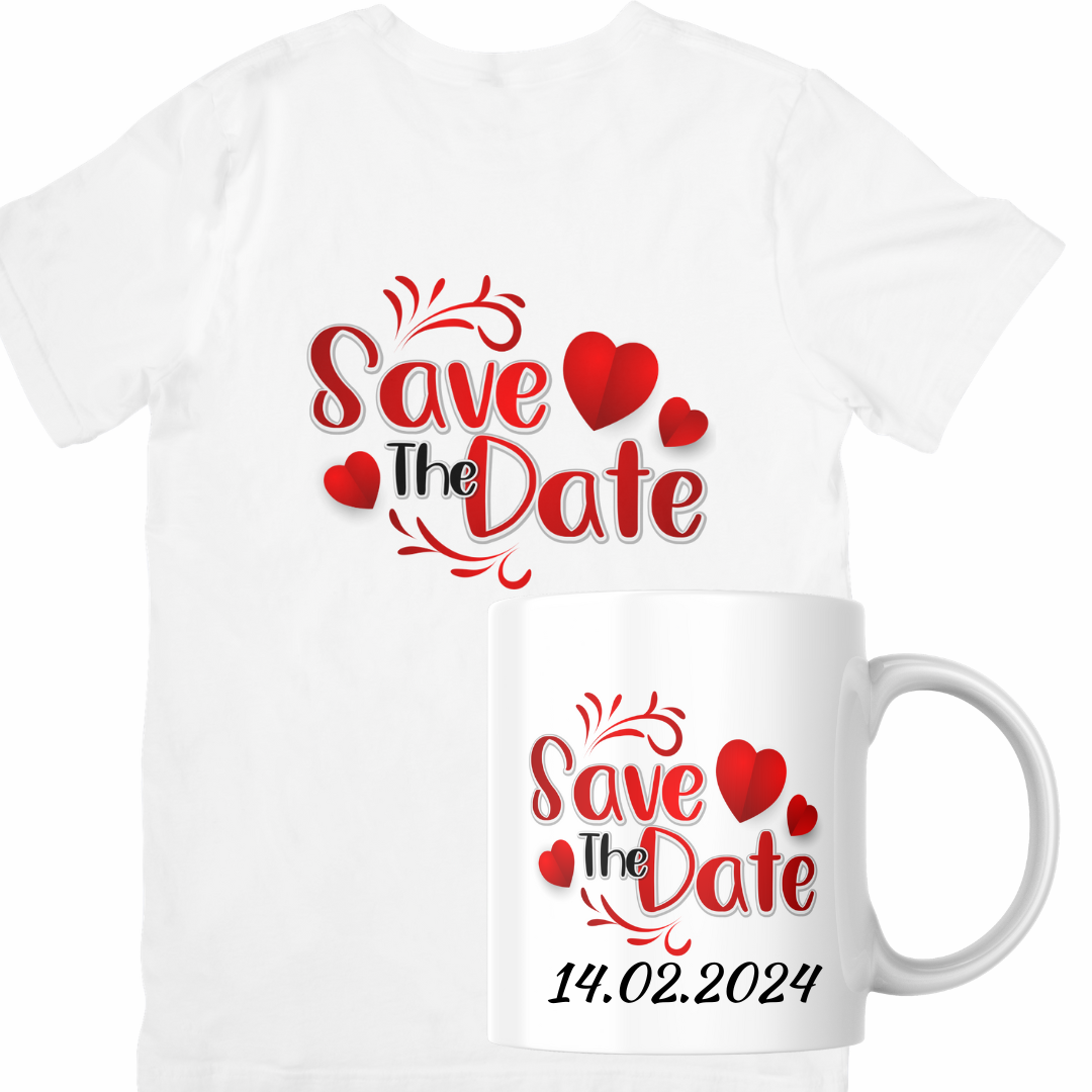 Set cana si tricou personalizate pentru ziua indragostitilor Valentines Day SVD3008