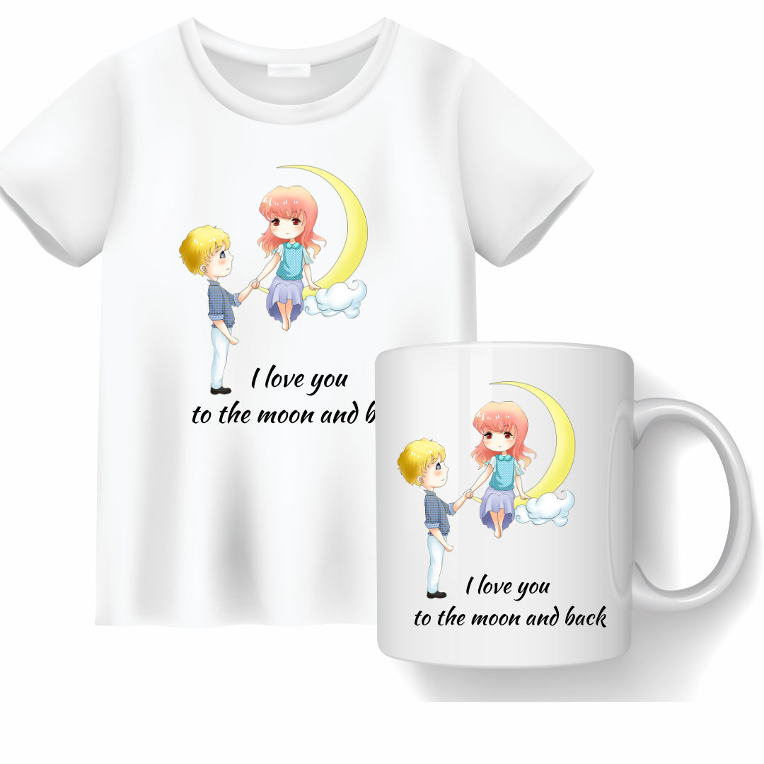 Set cana si tricou personalizate pentru ziua indragostitilor Valentines Day SVD3013
