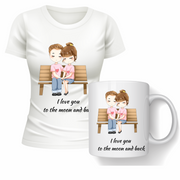 Set cana si tricou personalizate pentru ziua indragostitilor Valentines Day SVD3015