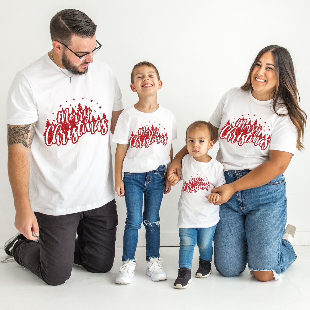 Tricouri Family mama, tata  si copii personalizate cu tematica de Craciun,  Craciun Fericit 12240
