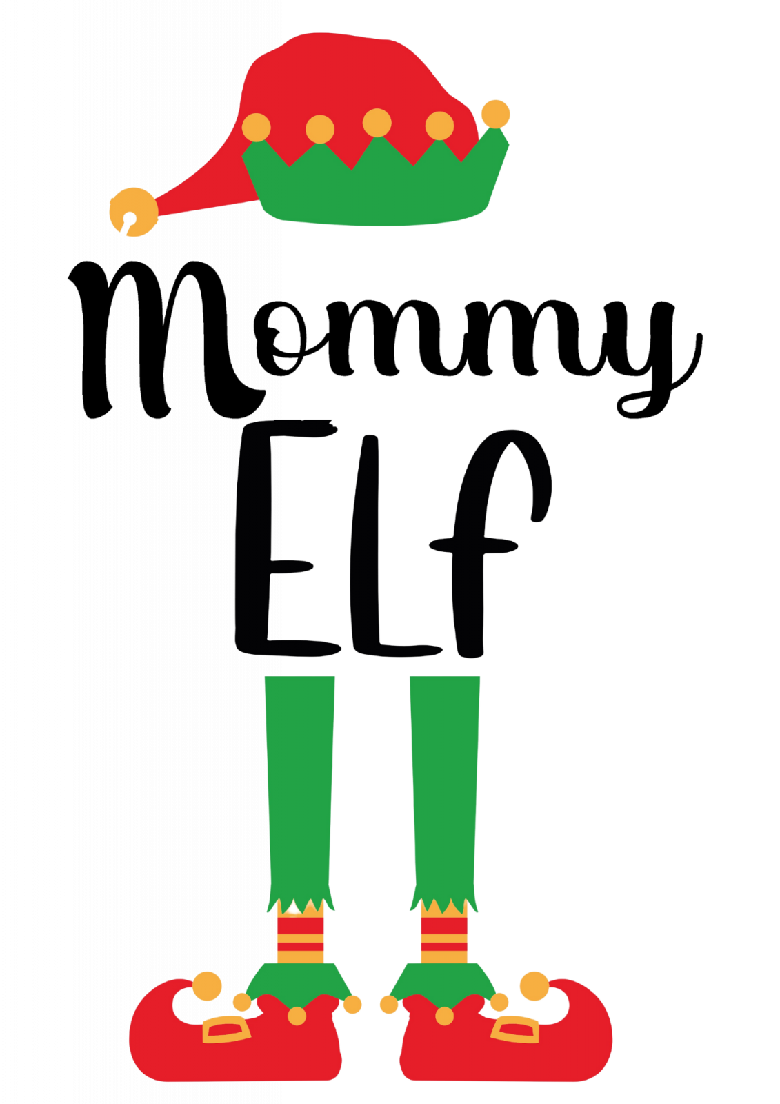 Set de tricouri personalizate Family mama, tata  si copii cu tematica de Craciun, Family Elf