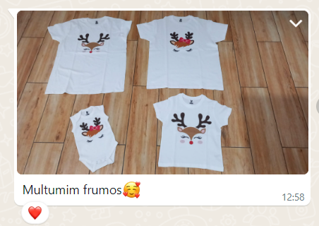 Set de tricouri personalizate Family mama, tata  si copii cu tematica de Craciun, Happy Rudolf