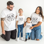 Set de tricouri personalizate Family mama, tata  si copii cu tematica de Craciun, Polul nord