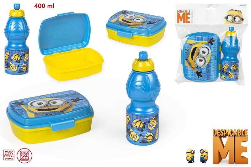 Set PREMIUM cutie sandwich si sticluta apa Minnions Gama Disney