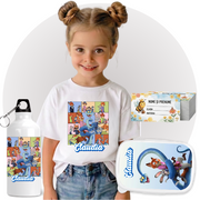 Set Promo Back to School  Zootropolis Tricou + Cutie + Bidon Personalizat pentru copilul tău