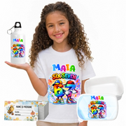 Set Promo Back to School 67 Six Seven– Tricou + Cutie + Bidon Personalizat pentru copilul tău